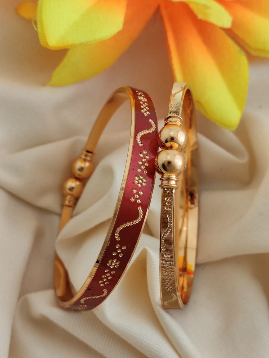 CNC Gold Plated Kadli Bracelets Wholesale Market In Surat With Price
